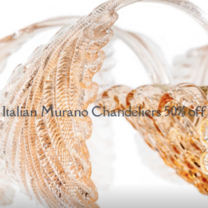 Italian Murano Chandeliers 50% off